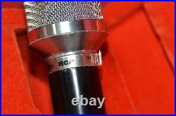 RCA HK-96 Dynamic Microphone Uni Directional Vintage Mic with Cord Parts Repair