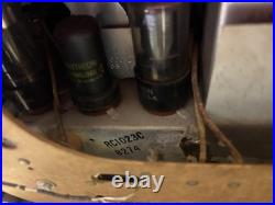 RCA Radiola 61-10 Tube Radio 1946 Bakelite AM Shortwave Parts Restore Vintage
