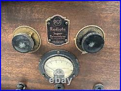 RCA Radiola Super-Heterodyne Model AR-812 Broadcast Tube Radio for Parts/Restore