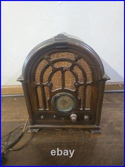 RCA Victor 121 Cathedral Tube Radio Tombstone 1930s Antique VTG As Is Parts