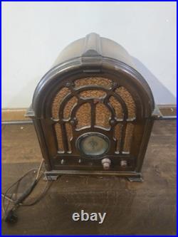 RCA Victor 121 Cathedral Tube Radio Tombstone 1930s Antique VTG As Is Parts