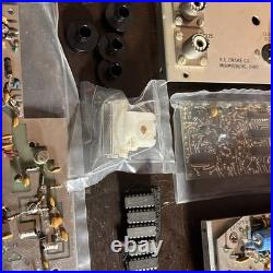 RL Drake Parts Lot Vintage Computer Board Ham Radio Board Manual Chips Etc