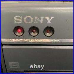 Radio Cassette Player Sony Cfs-Dw70 B Showa Vintage Junk for Parts Untested