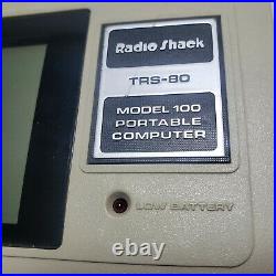 Radio Shack TRS-80 Model 100 with case FOR PARTS OR REPAIR ONLY UNTESTED vintage