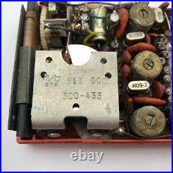 Rare Coral Color Regency TR-1G Transistor Radio withcase Parts Repair AS IS Vtg F9