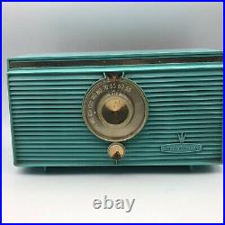 Rare General Electric Turquoise T107-B Tube Radio For Parts Repair Vintage B7