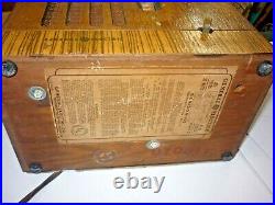 Rare Vintage 1939 Ge Tube Radio General Electric H-503 For Parts Or Repair