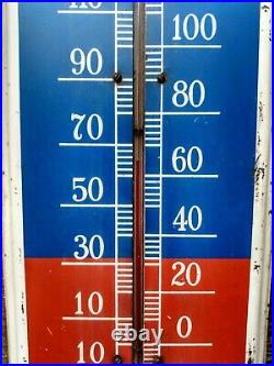 Rare Vintage 1950's OLSON Akrad RADIO PARTS TV Advertising Thermometer Sign 36