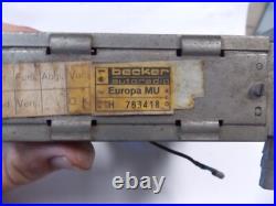 Rare Vintage Becker Europa Mu Radio Am/Fm for Parts-Missing Button