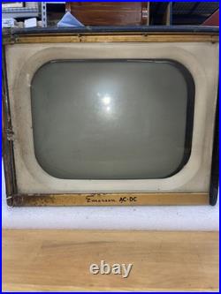 Rare Vintage Emerson Model 1146 AM Radio and Television For Parts Or Restore 50s