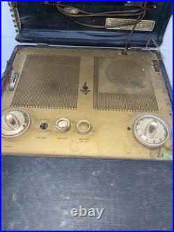 Rare Vintage Emerson Model 1146 AM Radio and Television For Parts Or Restore 50s