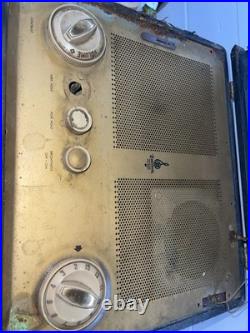 Rare Vintage Emerson Model 1146 AM Radio and Television For Parts Or Restore 50s