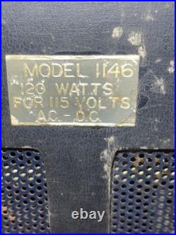 Rare Vintage Emerson Model 1146 AM Radio and Television For Parts Or Restore 50s
