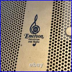 Rare Vintage Emerson Model 1146 AM Radio and Television For Parts Or Restore 50s