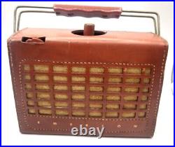 Rare Vintage Emerson Model 840 Tube Radio Series A Leather Body Parts or Repair