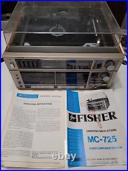 Rare Vintage Fisher MC-725 Audio Component System Record Tape Radio For Parts