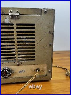 Rare Vintage National NC-57B Radio For Parts Only Lights Up Free Shipping