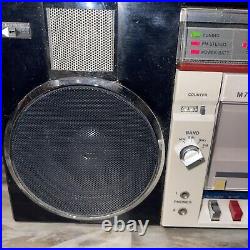 Rare Vintage Parts Only Sanyo M7880K Boombox Ghetto Blaster Radio Cassette Read