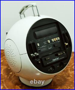 Rare white Weltron Model 2004 Space Age Mod Retro Stereo Radio for parts