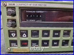 SAILOR Compact HF SSB RE2100 S. P. Seamen Radio Used Not Tested For Parts/Repair