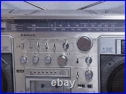 SANYO MR-X920 Cassette Radio Boom Box vintage Parts Or Repairs