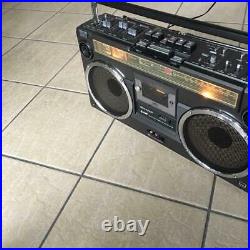 SHARP Cassette Radio Boom Box vintage Parts Or Repairs