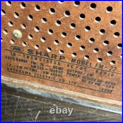 SHARP FM-22 AM FM Solid State Radio Vintage Transistor For Parts Japan