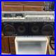 SHARP-GF-909-Boombox-Dual-Cassette-Radio-Silver-Junk-Parts-Repair-Japan-Vintage-01-jjro