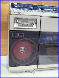 SHARP VZ-V2 Radio Cassette Boombox Vinyl Record Player JUNK For Parts From Japan