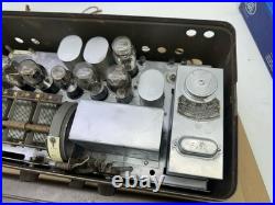 SILVERTONE NEUTRODYNE METAL BREADBOX MODEL RADIO 7 Tubes UNTESTED PARTS