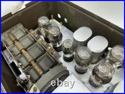 SILVERTONE NEUTRODYNE METAL BREADBOX MODEL RADIO 7 Tubes UNTESTED PARTS