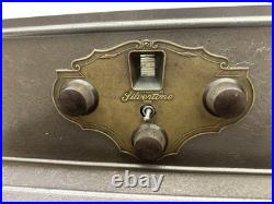 SILVERTONE NEUTRODYNE METAL BREADBOX MODEL RADIO 7 Tubes UNTESTED PARTS