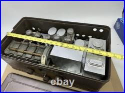 SILVERTONE NEUTRODYNE METAL BREADBOX MODEL RADIO 7 Tubes UNTESTED PARTS