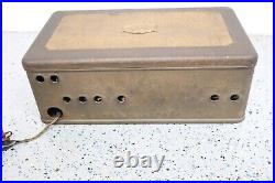 SILVERTONE NEUTRODYNE METAL BREADBOX Tube Radio Parts Only