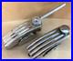 SLINGERLAND-Clamshell-Radio-King-Snare-Drum-Strainer-Butt-Plate-Parts-Chrome-Vtg-01-mgc