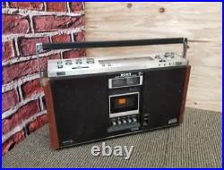 SONY CF-6600 Cassette AM/FM Radio Boom Box vintag Parts Or Repairs