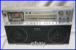 SONY CFS-F5 Cassette AM/FM Radio Boom Box vintag Parts Or Repairs