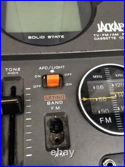 SONY FX-300 JACKAL FIRST JACKAL TV-FM/AM RADIO CASSETTE RECORDER Parts Or Repair
