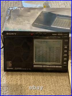 SONY ICF-7700 RADIO 15 BANDS FM/LWithMWithSW PLL SYNTHESIZED RECEIVER PARTS REPAIR