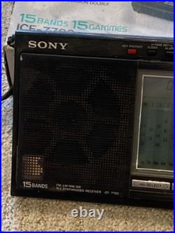 SONY ICF-7700 RADIO 15 BANDS FM/LWithMWithSW PLL SYNTHESIZED RECEIVER PARTS REPAIR