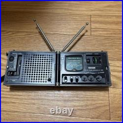 SONY ICF-7800 News Caster Folding Radio AM Working AS-IS Parts/Repair JP