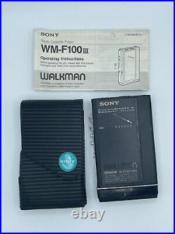 SONY WM-F100III Walkman Parts/not-working Untested 1988 Vintage
