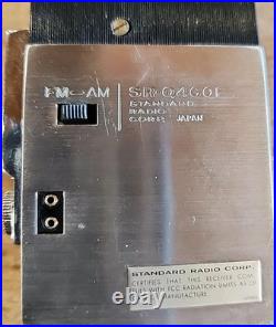 STANDARD SR-Q460F AM / FM Transistor Radio Unverified Working Order. Parts Only STANDARD SR-Q460F AM / FM Transistor Radio Unverified Working Order. Parts Only