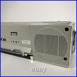 Sanyo M7740 VINTAGE Grey / Silver BOOMBOX Radio Cassette Player For Parts