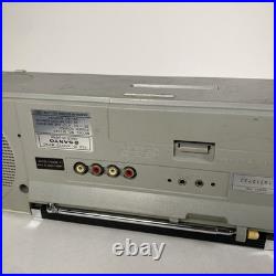 Sanyo M7740 VINTAGE Grey / Silver BOOMBOX Radio Cassette Player For Parts