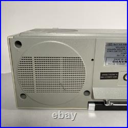 Sanyo M7740 VINTAGE Grey / Silver BOOMBOX Radio Cassette Player For Parts