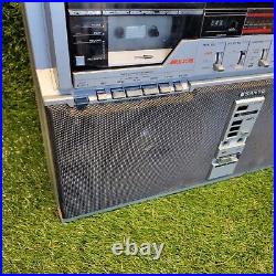 Sanyo m-x650k vintage boombox Tested! Radio Plays (Parts Or Repair)