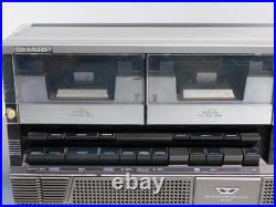 Sharp GF-808 Boombox Stereo Radio Cassette Recorder Vintage Japan For Parts