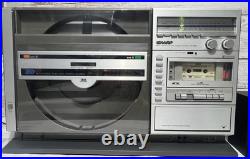Sharp VZ-3000 Vintage Vertical Record Player Radio AS IS FOR PARTs Updated Ship