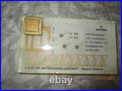 Siemens Vintage Halbleiter Display Demoboard Af279 Transistor Gold IC Sammler